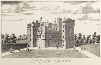 Copy of engraving of Gordon Castle wrongly titled 'The castle of Inverero' D12.