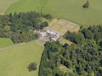 Oblique aerial view of Galloway House, taken from the SW.