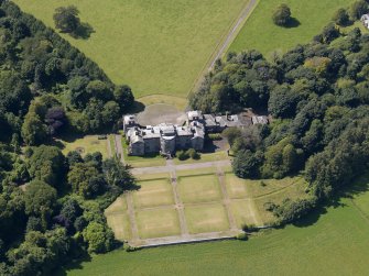 Oblique aerial view of Galloway House, taken from the ESE.