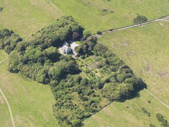 Oblique aerial view of Tonderghie House, taken from the E.