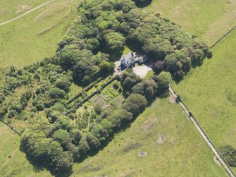 Oblique aerial view of Tonderghie House, taken from the NE.