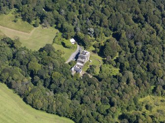 Oblique aerial view of Monreith House, taken from the WSW.