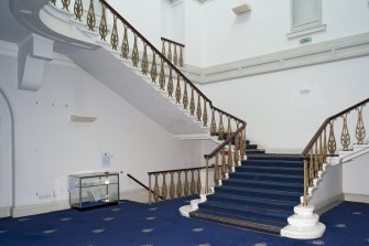 Interior. Ground floor, main staircase hall, view from SW