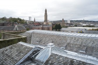 Roof, view looking W to Greenock town centre