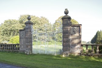 View of gates from south west.
