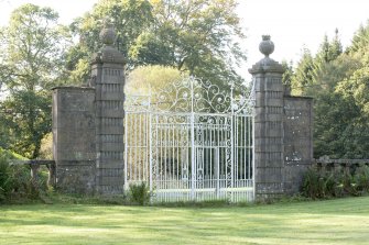 View of gates from south east.