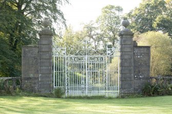 View of gates from east.