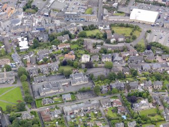 Oblique aerial view of Bo'Ness Public School, taken from the SSE.