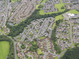 General oblique aerial view of Kinneil area of Bo'ness, taken from the WSW.