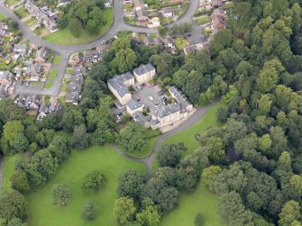 Oblique aerial view of Parkhill House, taken from the E.