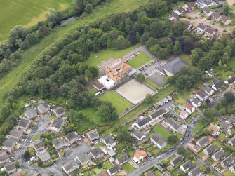 Oblique aerial view of Carronvale House, taken from the N.