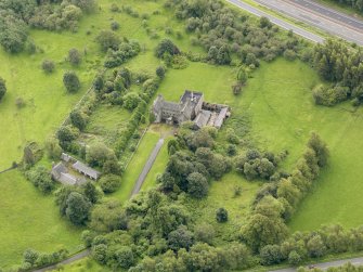 Oblique aerial view of Bannockburn House and policies, taken from the NNW.