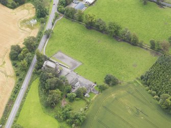 Oblique aerial view of Kincardine Parish Church, taken from the NW.
