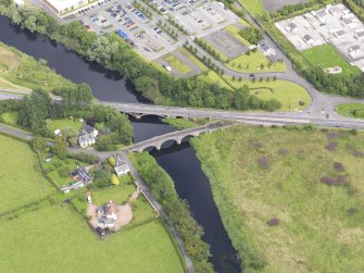 Oblique aerial view of Drip Bridge, taken from the SSW.