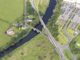 Oblique aerial view of Drip Bridge, taken from the SE.