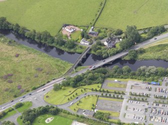 Oblique aerial view of Drip Bridge, taken from the ENE.