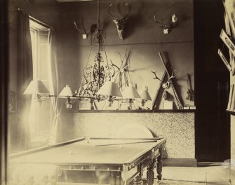 View of billiard room at St Fort House.