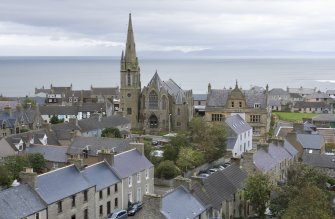 View of Thurso from top of church tower.