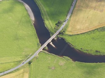 Oblique aerial view of Shillahill Bridge, taken from the WSW.