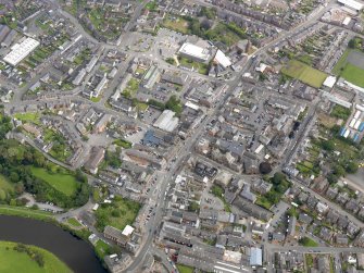 General oblique aerial view of Annan, taken from the WSW.