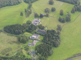 General oblique aerial view of Mossknowe House and policies, taken from the W.
