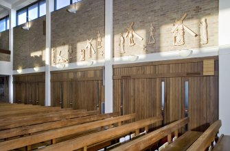 Interior. Nave. Doors to Confessionals.