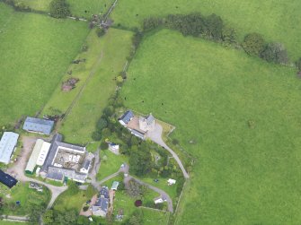 Oblique aerial view of Abbot's Tower, taken from the SW.