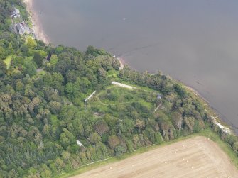 Oblique aerial view of Arbigland House walled garden, taken from the SW.
