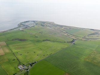 General oblique aerial view of Southerness, taken from the NNE.