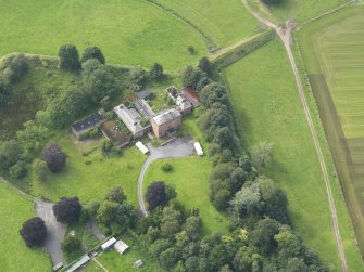 Oblique aerial view of Carnsalloch House, taken from the ESE.