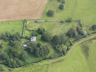 Oblique aerial view of Milnhead Country House, taken from the NW.