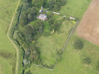 Oblique aerial view of Milnhead Country House, taken from the SSW.