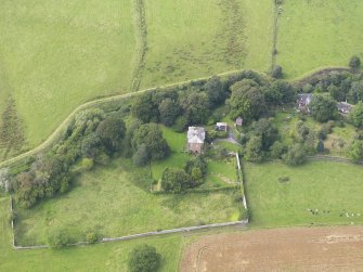 Oblique aerial view of Milnhead Country House, taken from the SSE.