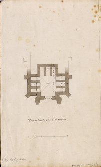 Plan of crypt and seven catacombs.