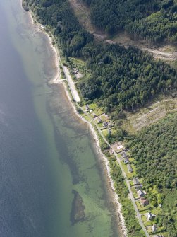 Oblique aerial view of jetty at Blair's Ferry, taken from the N.