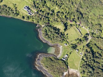 Oblique aerial view of Ellary House and policies, taken from the E.