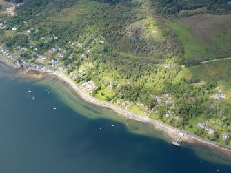 General oblique aerial view of Tighnabruaich, taken from the ESE.