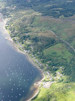 General oblique aerial view of Tighnabruaich, taken from the ENE.