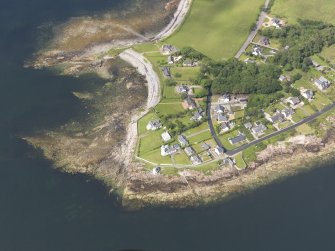 General oblique aerial view of Toward Point, taken from the ESE.