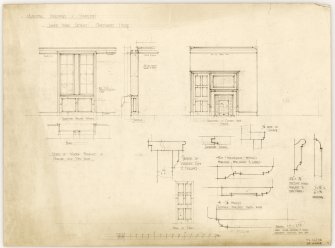 Joiner work details for Caretaker's House in Hamilton Municipal Buildings.