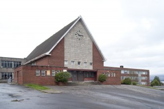 Main entrance, view from SE