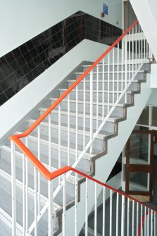 Interior. Staircase, view from NE