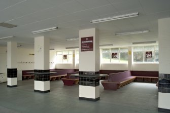 Interior. Ground floor, students lounge, view from W