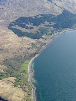 General oblique aerial view of Inverie, taken from the SW.