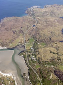 General oblique aerial view of Morar and Mallaig, taken from the S.