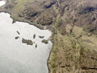 Oblique aerial view of Rhumach, taken from the N.