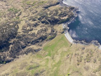 Oblique aerial view of the township at Camas Ghaoideil, taken from the N.