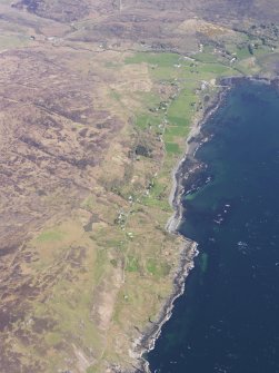 Oblique aerial view of Ormsaigbeg and Kilchoan, taken from the SSW.