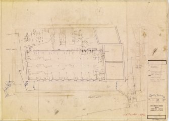 First floor plan for the University of Edinburgh's Department of Architure and Planning.
Title: ' Maltings Plan - 1st Floor (Level G)'