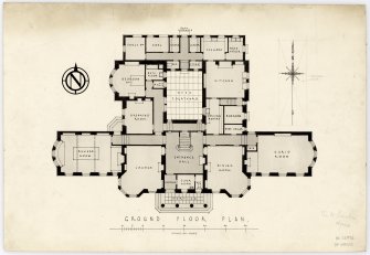 Ground floor plan of Lauder Ha', Strathaven.